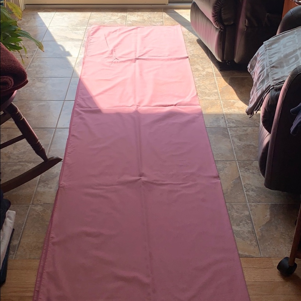Pink table cloth